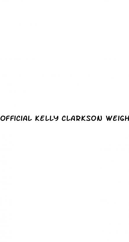 official kelly clarkson weight loss