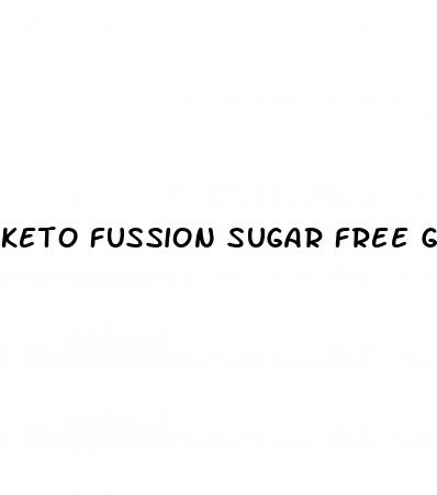 keto fussion sugar free gummies