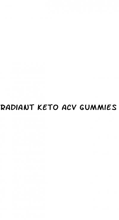 radiant keto acv gummies