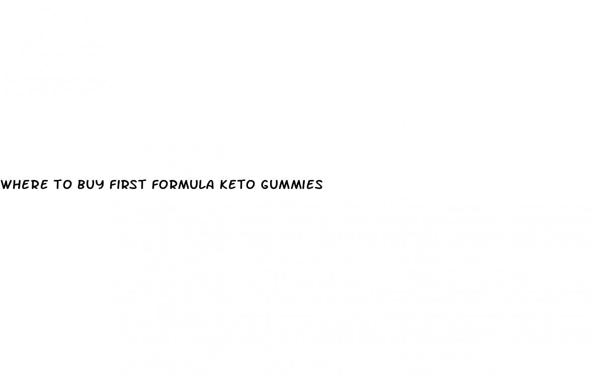 where to buy first formula keto gummies