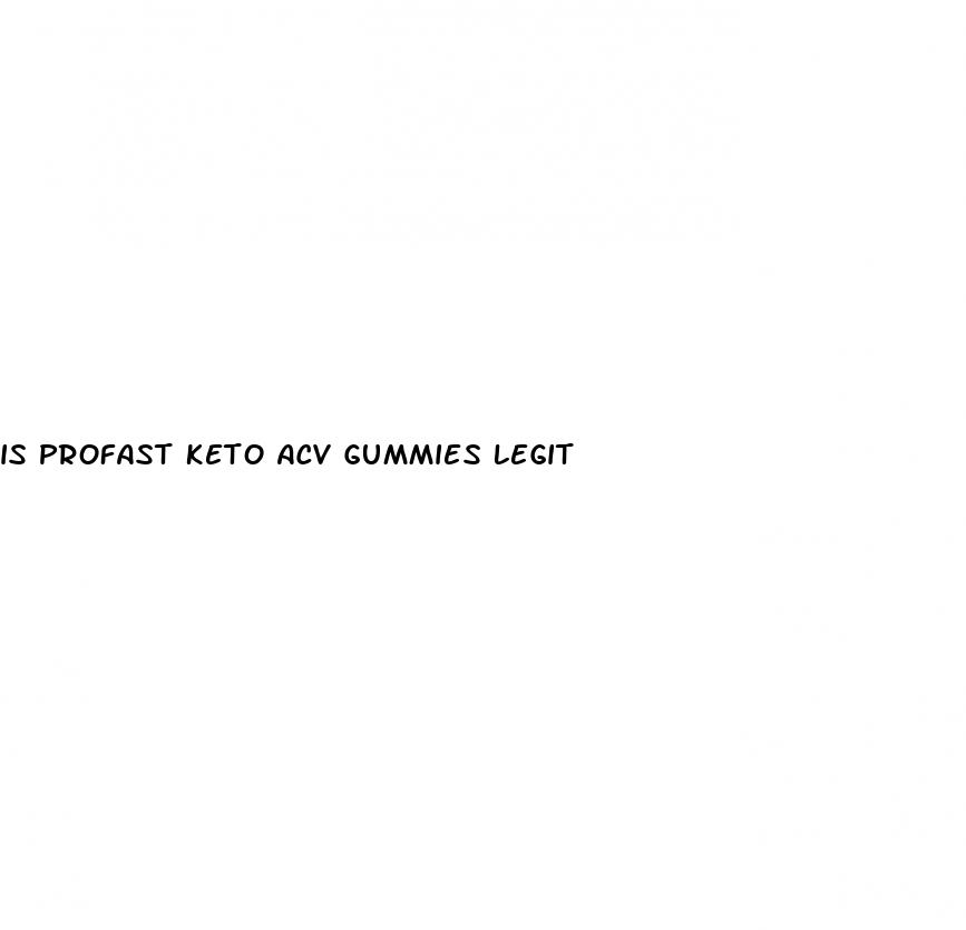 is profast keto acv gummies legit