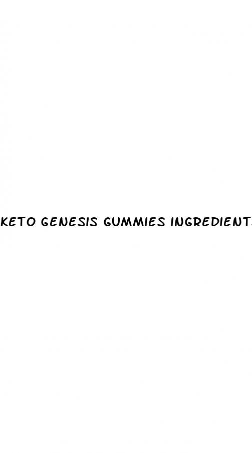 keto genesis gummies ingredients