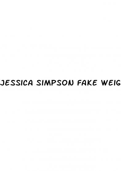 jessica simpson fake weight loss claim