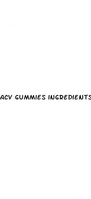 acv gummies ingredients