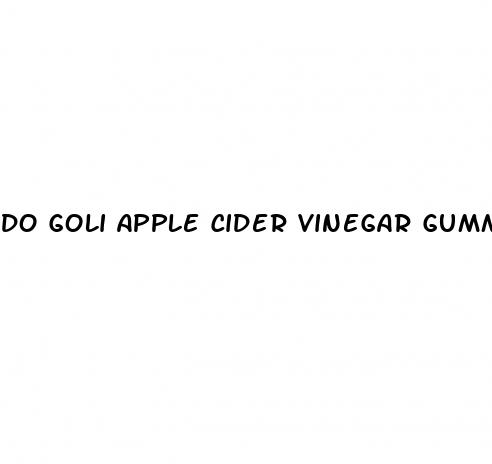 do goli apple cider vinegar gummies help with weight loss