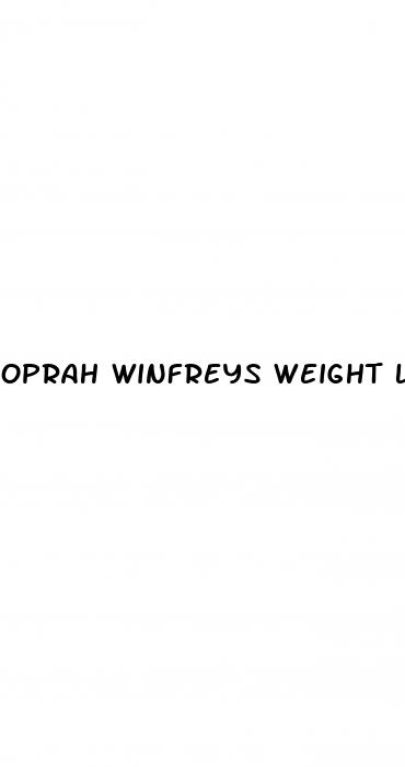 oprah winfreys weight loss