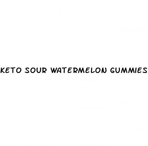 keto sour watermelon gummies