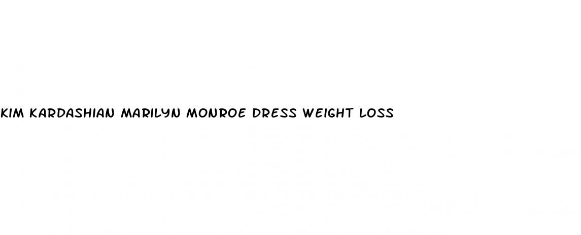 kim kardashian marilyn monroe dress weight loss