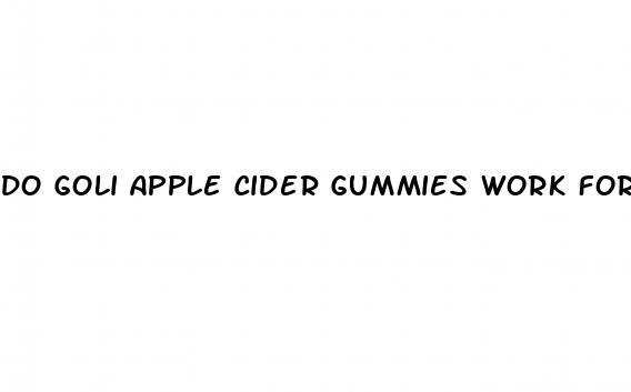 do goli apple cider gummies work for weight loss