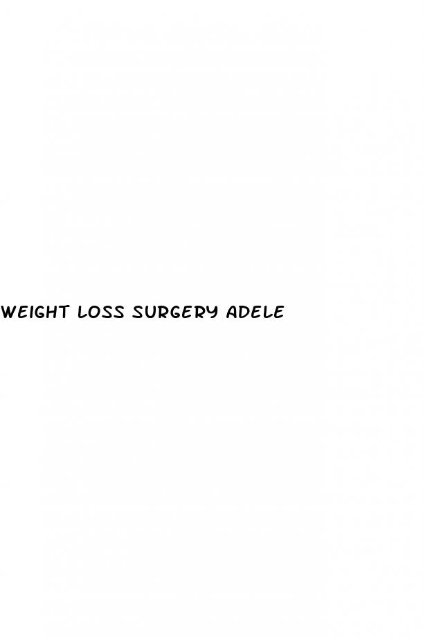 weight loss surgery adele