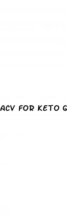 acv for keto gummies