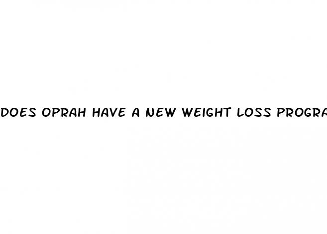 does oprah have a new weight loss program