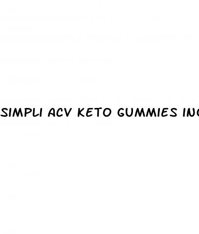 simpli acv keto gummies ingredients