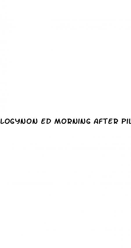 logynon ed morning after pill