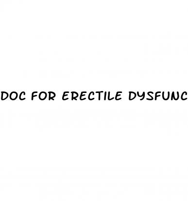 doc for erectile dysfunction