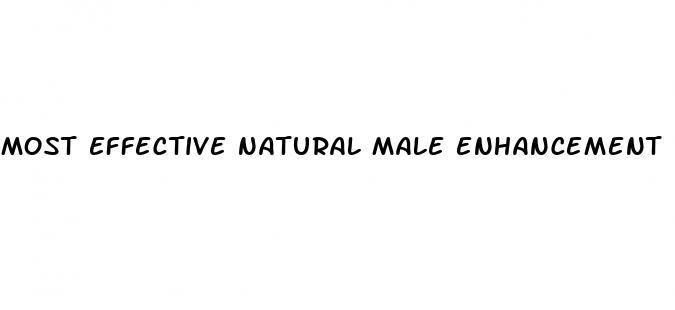 most effective natural male enhancement