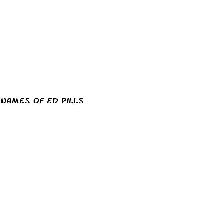 names of ed pills