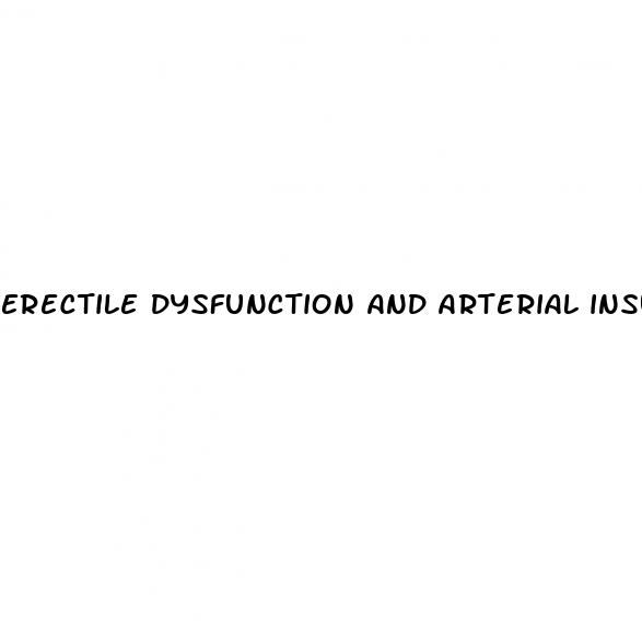 erectile dysfunction and arterial insufficiency