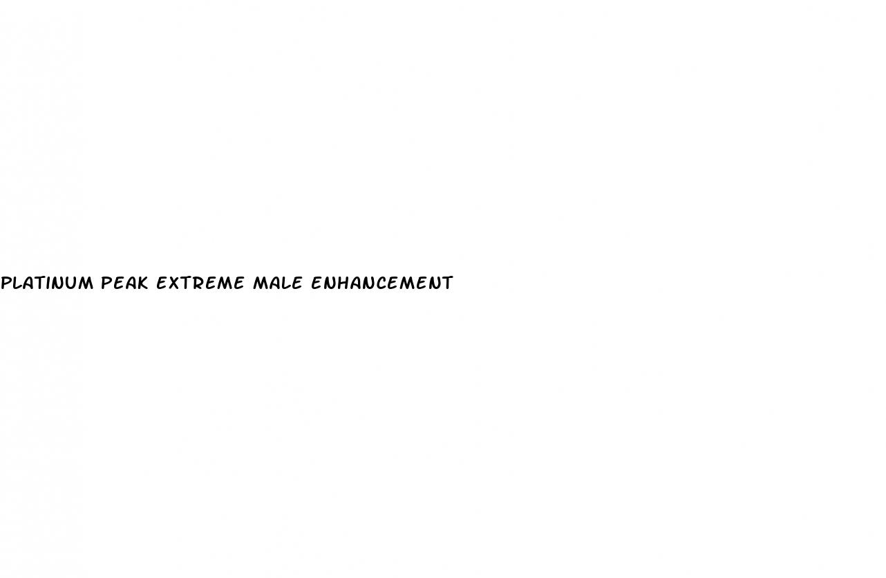 platinum peak extreme male enhancement