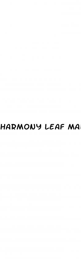 harmony leaf male enhancement cbd gummies