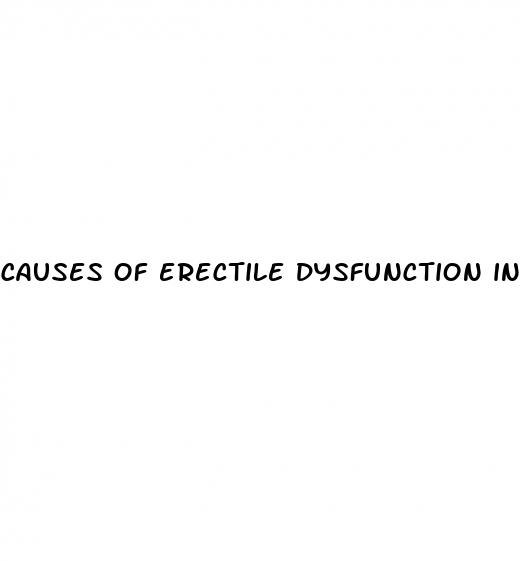 causes of erectile dysfunction in young age