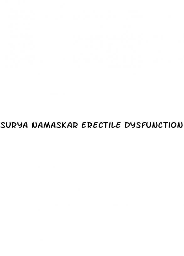 surya namaskar erectile dysfunction