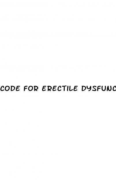 code for erectile dysfunction