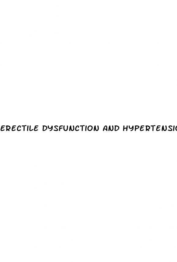 erectile dysfunction and hypertension