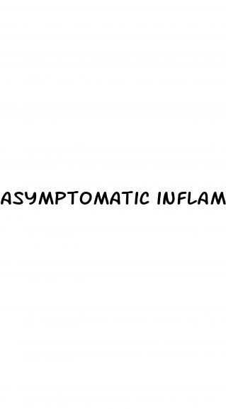 asymptomatic inflammatory prostatitis erectile dysfunction