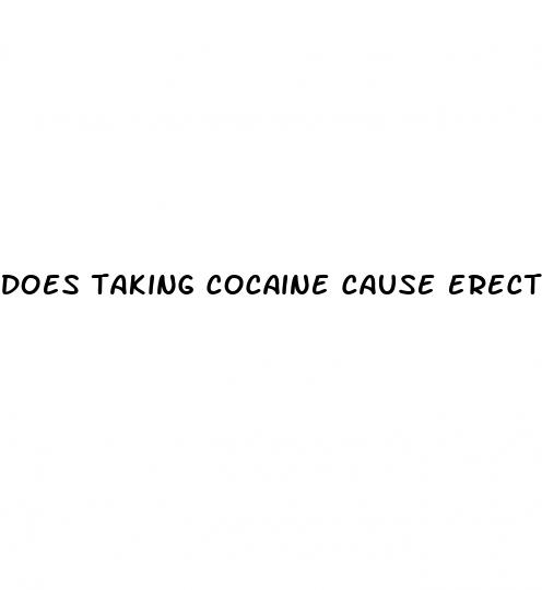 does taking cocaine cause erectile dysfunction