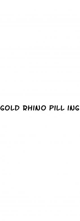 gold rhino pill ingredients