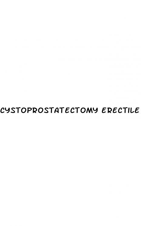 cystoprostatectomy erectile dysfunction