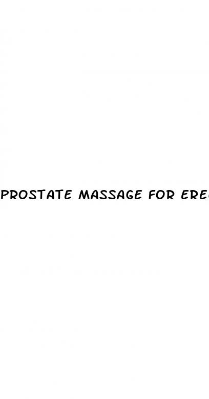 prostate massage for erectile dysfunction