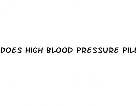 does high blood pressure pills cause erectile dysfunction