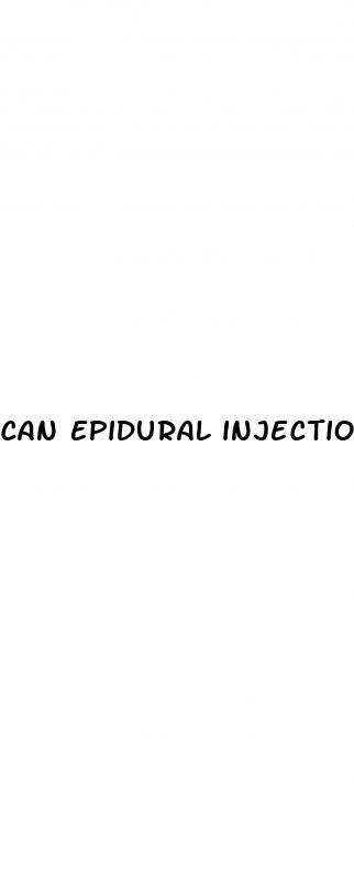 can epidural injections cause erectile dysfunction