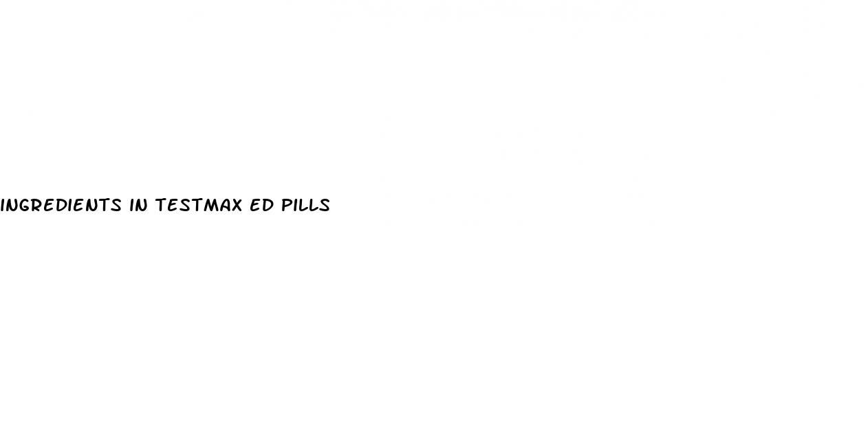 ingredients in testmax ed pills