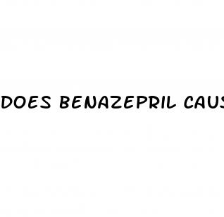 does benazepril cause erectile dysfunction