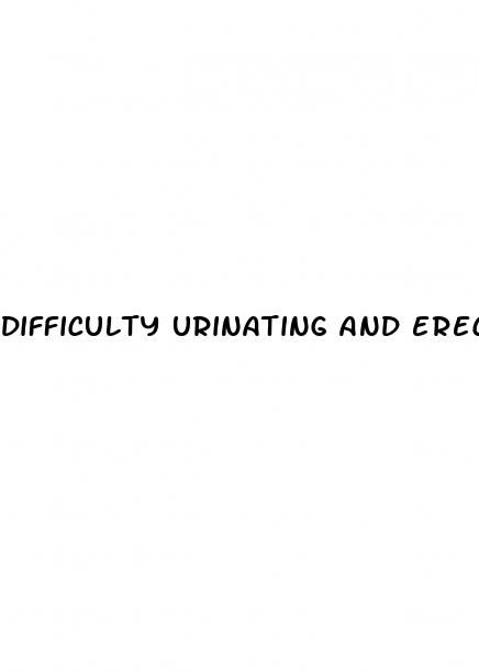 difficulty urinating and erectile dysfunction