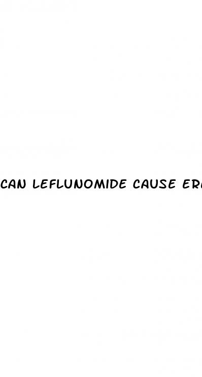 can leflunomide cause erectile dysfunction