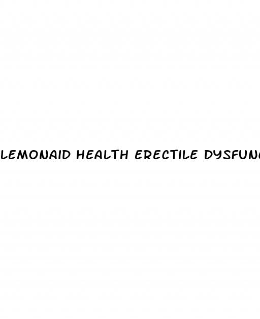 lemonaid health erectile dysfunction