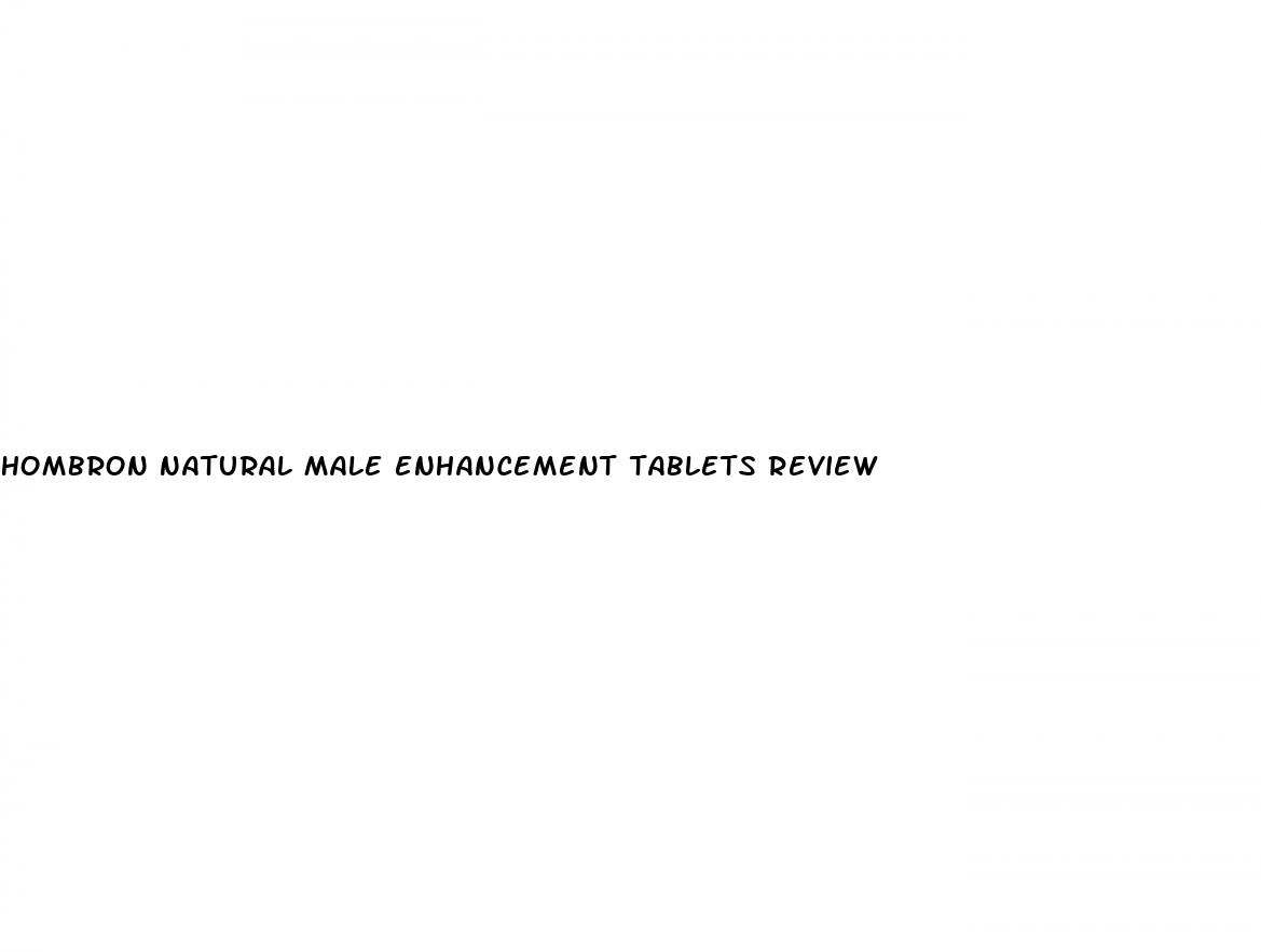 hombron natural male enhancement tablets review