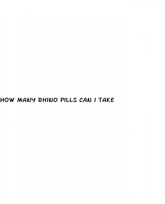 how many rhino pills can i take