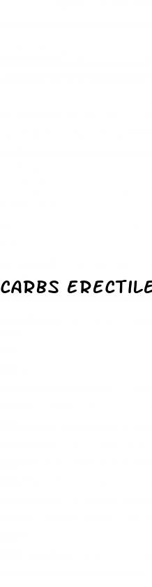 carbs erectile dysfunction