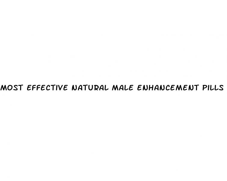 most effective natural male enhancement pills