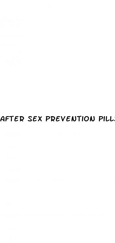 after sex prevention pills