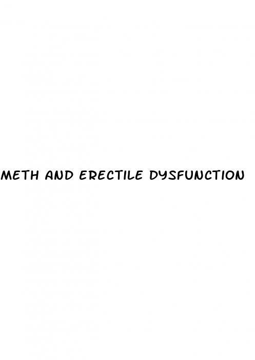 meth and erectile dysfunction