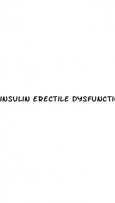 insulin erectile dysfunction