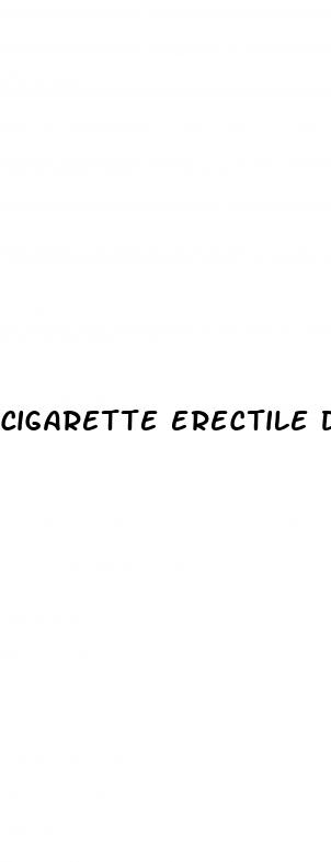 cigarette erectile dysfunction