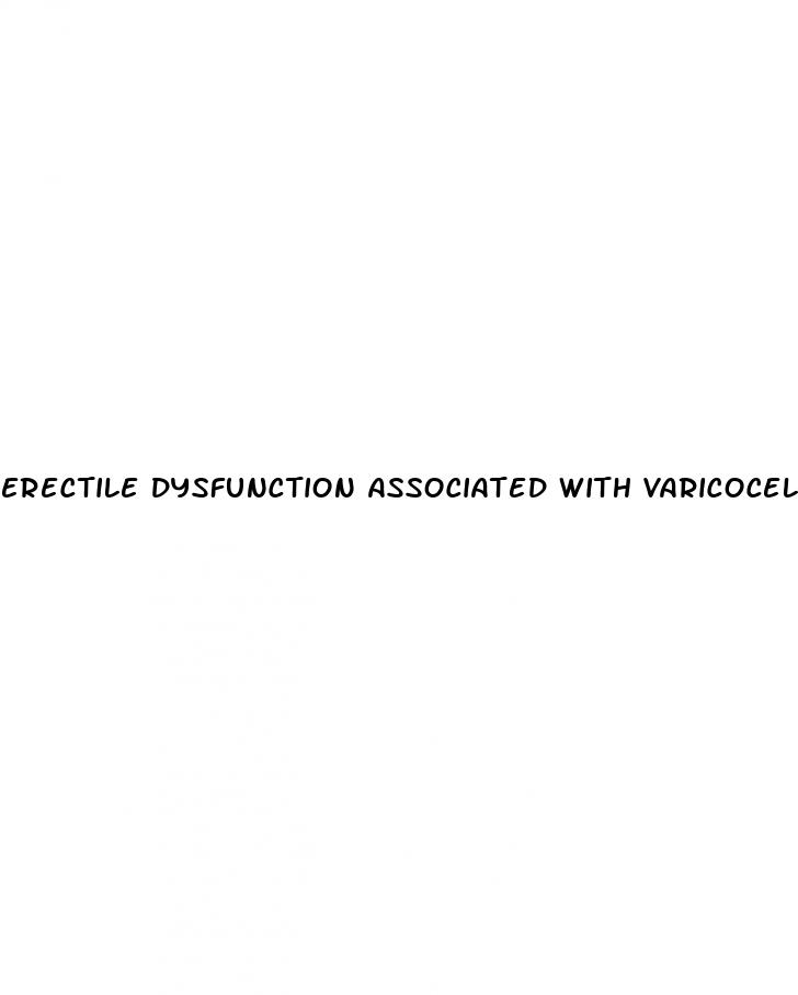 erectile dysfunction associated with varicocele