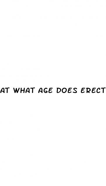 at what age does erectile dysfunction start